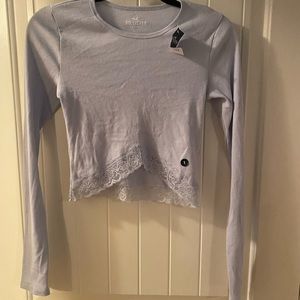 Hollister Ribbed Top - Size Small
